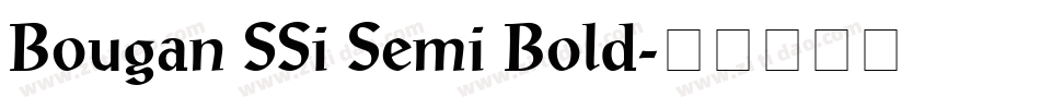 Bougan SSi Semi Bold字体转换